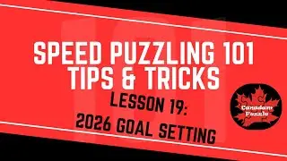 Speed Puzzling 101 - Lesson 19 - 2026 Goal Setting