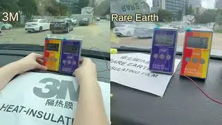 Thermal insulation window film comparison test video