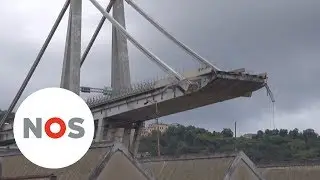 GENUA: Zeker 22 doden na instorten snelwegbrug