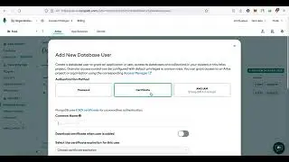 Where to find a link from MongoDB.com atlas to connect with database