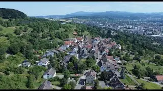 Von den Reben Weil`s nach T&uuml;llingen und nach Ober T&uuml;llingen zur Ottilien Kirche.