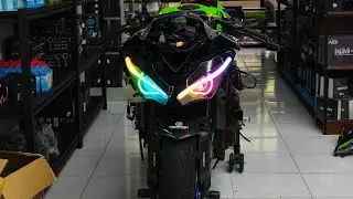 TUTORIAL PEMASANGAN HEADLAMP BILED ZX 25R/RR PNP TINGGAL COLOK SOKET 