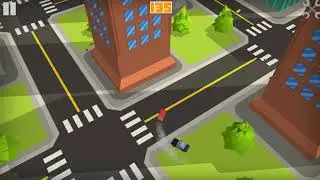 Endless Car Chase city scene work in progress