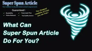Super Spun Article Writing Service - All Your Website's Content Needs!