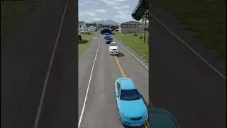 Colorful Small to Giant Cars vs Hammer  #crashdrive  #beamng