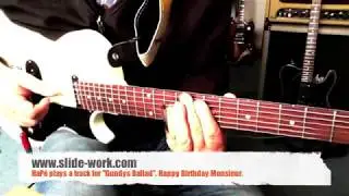 Slide Guitar Workshop 2013. HaP&eacute; plays a track to 