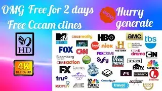 OMG Free Cccam clines For 2 Days||Muft cline Puray 2 din ky liye||Free generate and connect