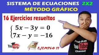 🎯👉 16 EJERCICIOS De Sistema De Ecuaciones 2x2 Método Gráfico | 💥 Súper FÁCIL [Para PRINCIPIANTES] ✅