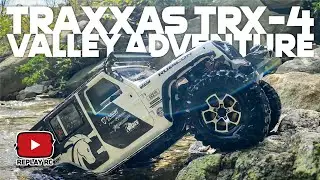 RC Car Traxxas trx4 Rubicon Hardbody Valley Rock Crawling ASMR. Part1