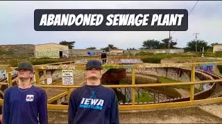 ABANDONED SEWAGE TREATMENT PLANT! *STILL WATER PRESENT*