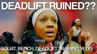 DESTROYED MY SHOULDER??? | Deload Week: Squat, Bench, Deadlift | Muscle Mommy Ep. 6 Vlog