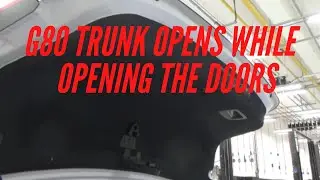 Genesis G80 Trunk opens while opening the doors