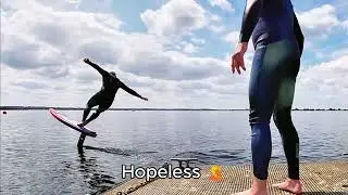 Second attempt to learn dock start pump foiling