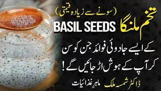 Top 7 Amazing Health Benefits of Basil Seeds |  Tukh Malanga ke fayde | Dietitian Shamsa Malik