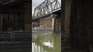 Barney, Al trestle with barge.....