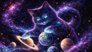 🎧 Playing With Planets | Cosmic Cat LoFi 🌙✨chill beats while a cosmic cat juggles the universe