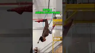 Level 1 Aerial Hoop | Russian Roll Progress | (Beginner Lyra Sequence)