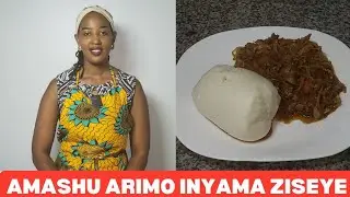 GUTEKA AMASHU ARYOSHYE ARIMO INYAMA ZISEYE (Cabbages mixed with minced meat) Viande hachées.