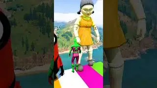 GTA 5 Epic Water Ragdolls | Spider-Man Jumps / Fails ep.17455 #shorts