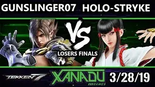 F@X 295 Tekken 7 - gunslinger07 (Lars, Negan) Vs. Holo-Stryke (Kazumi) - T7 Losers Finals