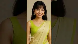 ✨ Elegant Lime Green Saree Blouse Design | Graceful South Indian Style | ✨The Luxe Blouse & Beyond