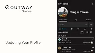 How To: Updating your profile in Outway