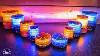 H&auml;nsch Comet s vs Movia SL vs Comet vs Saturn vs Nova LED blau gelb