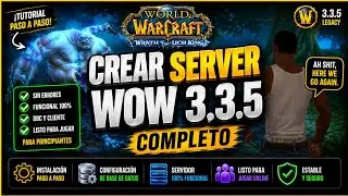COMO CREAR UN SERVER DE WOW 3.3.5 COMPLETO
