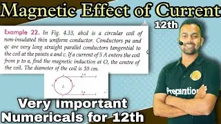Ex-22 Magnetic Effect of electric Current/in fig 4.33 abcd is a circular coil of non insulated thin