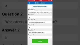 How to create an account in Securus Mobile app?