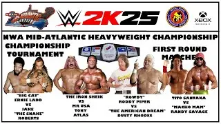 WCW Universe #5 NEW SHOW NWA Mid Atlantic Wrestling - Championship Tournament 1st Round WWE 2K25