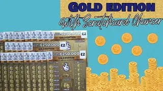 😊 Gold edition 💷 National Lottery uk 💷 &pound;2 scratch cards 💷 with Scratchcard Chancer 😊