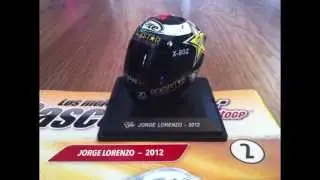 (2) 1/5 Lorenzo 2012 MotoGP Helmet.