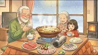 Hot Nabe & Crispy Fried Bread in a Snowy Village 🔥🍞 4 Days of Slow Winter Living | Ghibli-Style ASMR