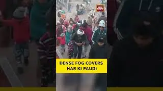 #haridwar #fog #festival Haridwar Faces Dense Fog Amid North India Cold Wave