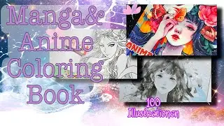 Anime und Manga Malbuch 100 Seiten