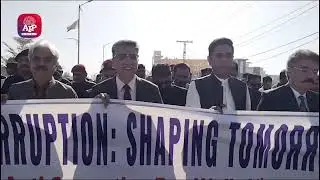 Sukkur  Awareness walk organized by NAB on the occasion of World Anti Corruption Day | APP