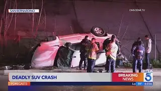 SUV plunges 100 feet off Southern California overpass; at least 1 dead&nbsp;
