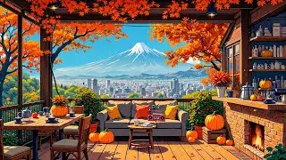Дышите и расслабляйтесь | Осенние ритмы Lofi | Спокойные ритмы с видом на гору Фудзи для учёбы и ...