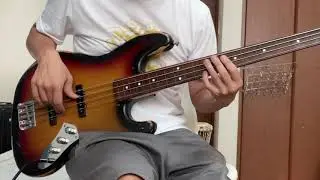 Trying to Play Like Jaco #bass #fretless #jaco #harmonics