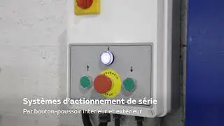 Porte rapide &agrave; enroulement en acier
