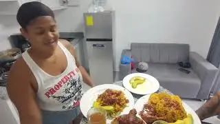 Dominican woman cooking in Sosua Part #4