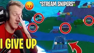 Tfue LOSES IT After Getting Stream Sniped By 4 Stream Snipers at ONE TIME!!