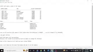query to change the datatype of a column when table contain data in Oracle