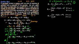 Gamblers Ruin Markov Chain
