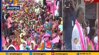 Woman Holds Rally for Support to TRS | in Dubbaka Bypolls | Minister Harish Rao Joins
