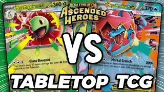 Can Mega Meganium ex Defeat Mega Feraligatr ex in this Pokemon TCG Tabletop Match!?
