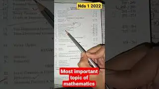 NDA 1 2022/most important topic for NDA mathematics/mathematics most important topic for/  #shorts