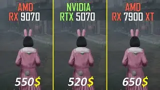 RX 9070 vs RTX 5070 vs RX 7900 XT Test at 1440P and 4K