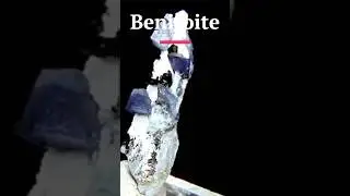 Benitoite is a blue gemstone only found in a California #gemstone #gemstones #gem